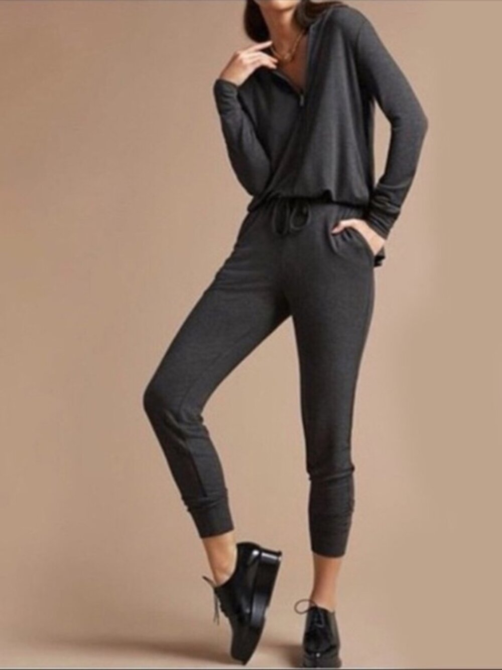 Cabi 3515 Hoodie Playsuit Jumpsuit Small